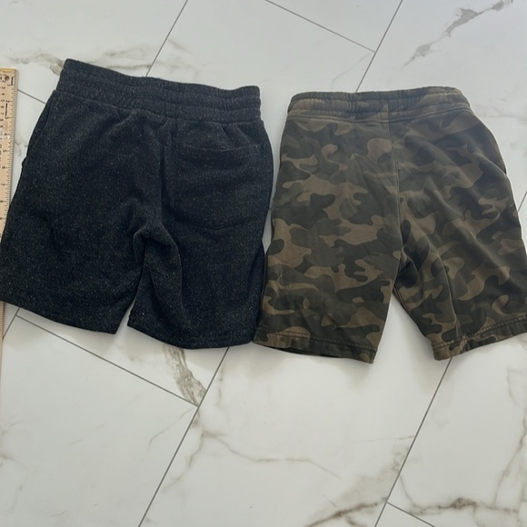 Boys green and blue  athletic shorts - Picture 2 of 3